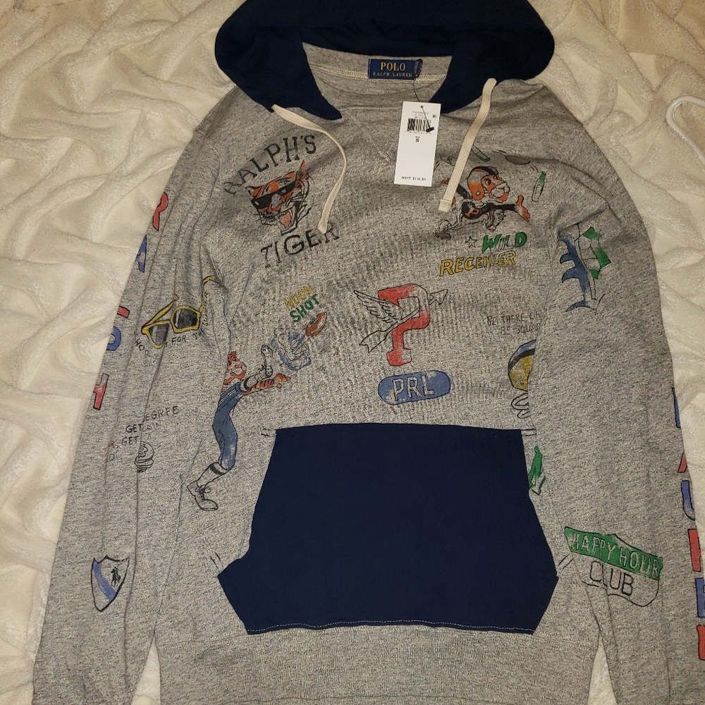 Men’s polo ralph lauren tiger university yale hood